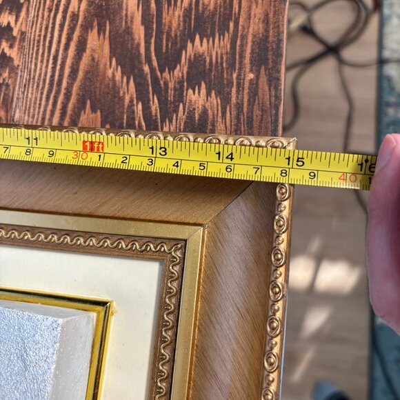 Vintage 3D Santa with Children Framed Christmas Decor Textured Relief Wall Art - Picture 11 of 12